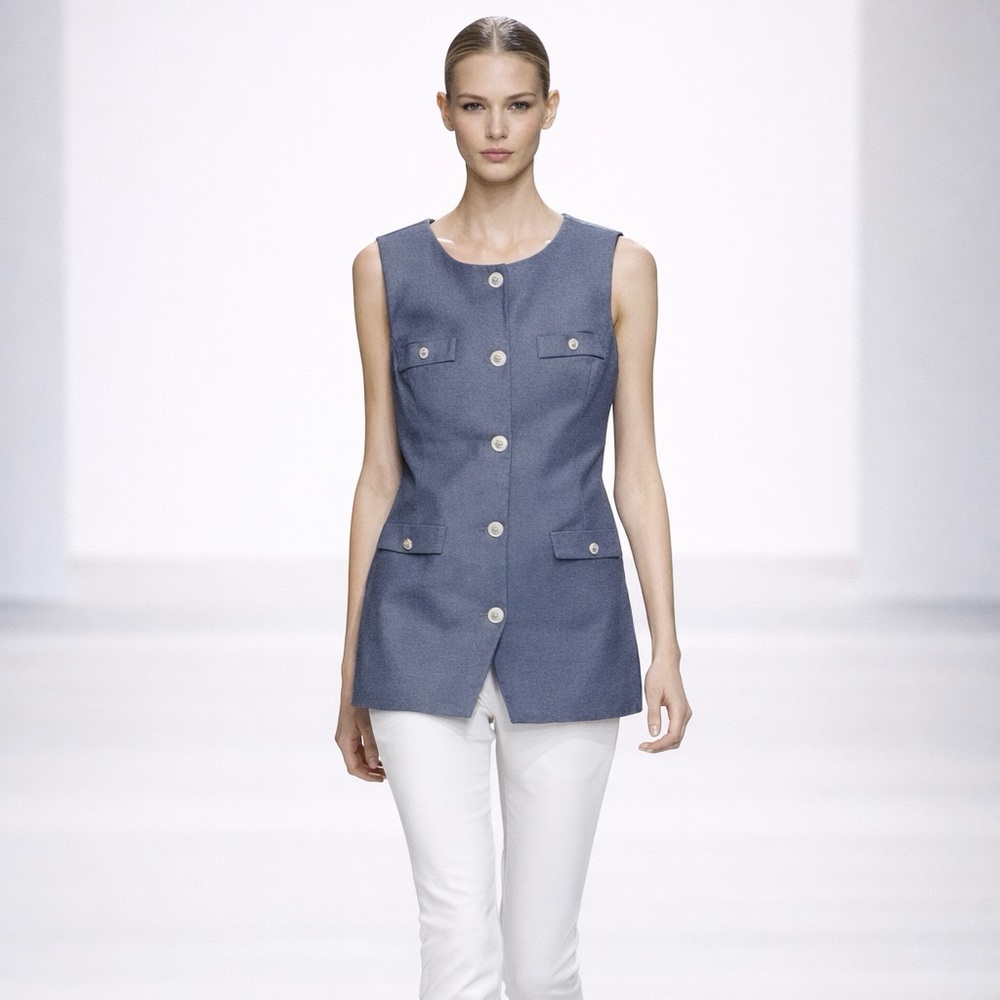 NWT Joie Chambray Vest Top